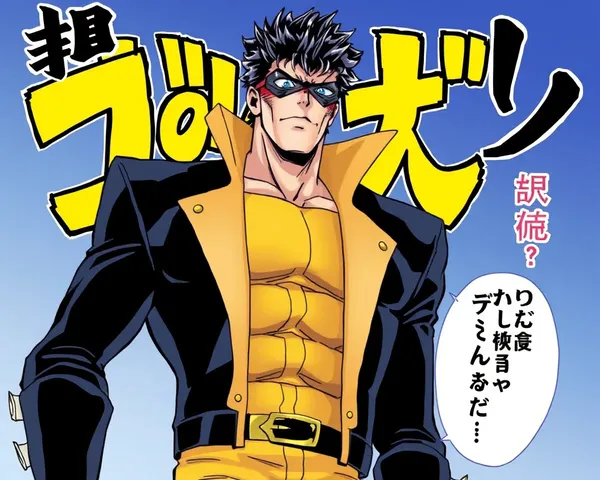 Diseño de manga P4 de Jotaro Kujo en formato PNG