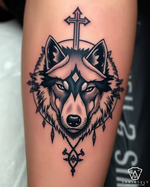 Diseño de tatuaje de lobo con significado: simbolizando fuerza y lealtad