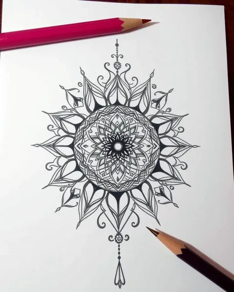 Diseño de tatuaje de mandala para expresión personal