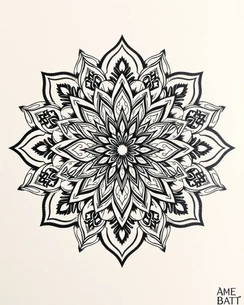 Diseño de tatuaje de mandala para simbolismo personal