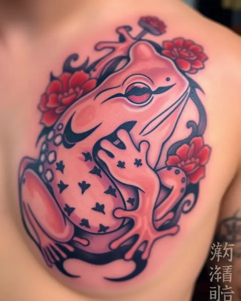 Diseño de tatuaje de rana japonesa: un diseño de arte corporal único