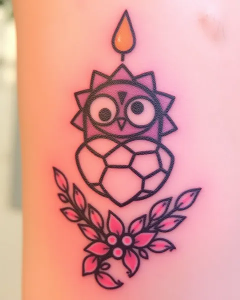 Diseño de tatuaje simple y efectivo de 3 pulgadas