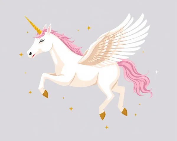 Diseño de unicornio volador PNG transparente necesario