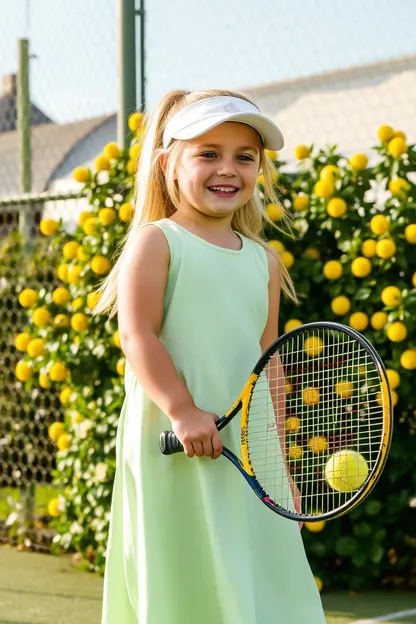 Diseño de vestido de tenis para niñas con comodidad y estilo