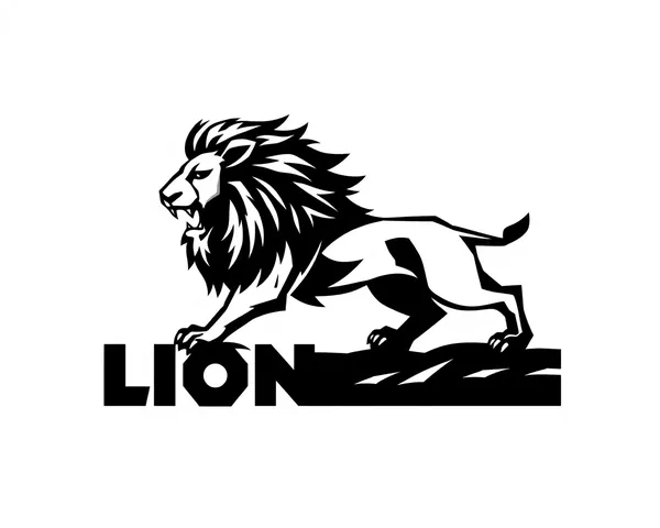 Diseño gráfico de logotipo de león en formato PNG