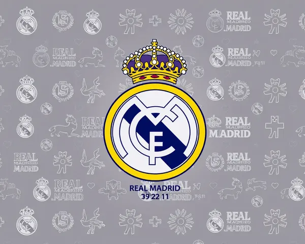 Diseño gráfico de patrón dragón de Real Madrid en formato PNG