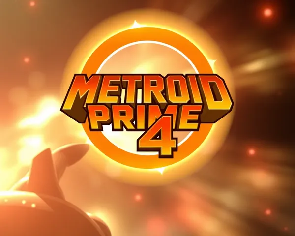 Diseño gráfico de título de Metroid Prime 4 en formato PNG