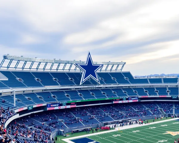 Diseño gráfico del estadio de los Cowboys en formato PNG