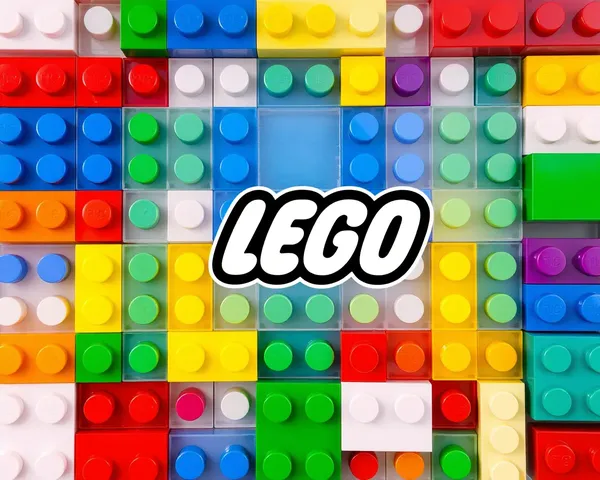 Diseño gráfico del logotipo de Lego en formato PNG