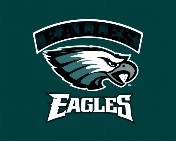 Diseño gráfico del logotipo de los Philadelphia Eagles en formato PNG