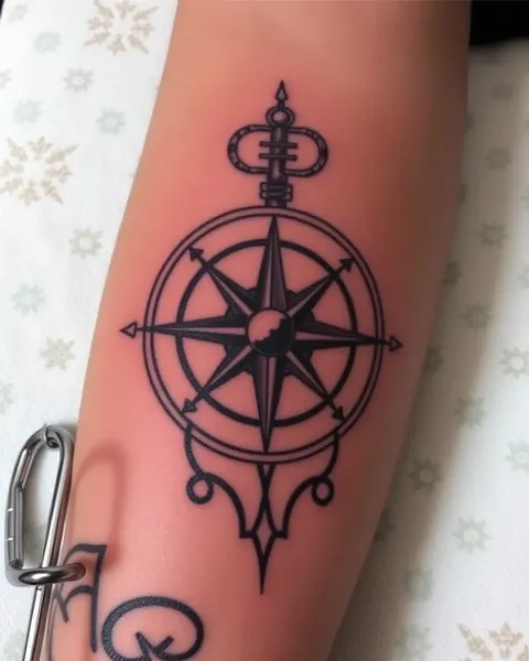 Diseños de Brújula Únicos para Tatuajes