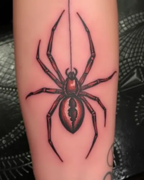 Diseños de Tatuaje de Araña Vibrante para Expresión Colorida