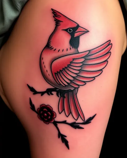 Diseños de Tatuaje de Cardenal para Tinta Simbólica