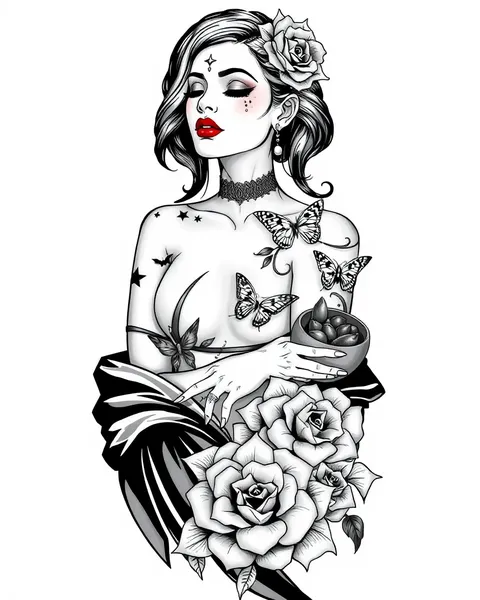 Diseños de Tatuaje de Dama: Ideas de Diseños de Tatuaje de Dama