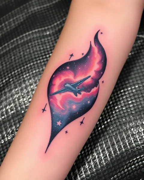 Diseños de Tatuaje de Galaxia para Fans de Exploración Espacial