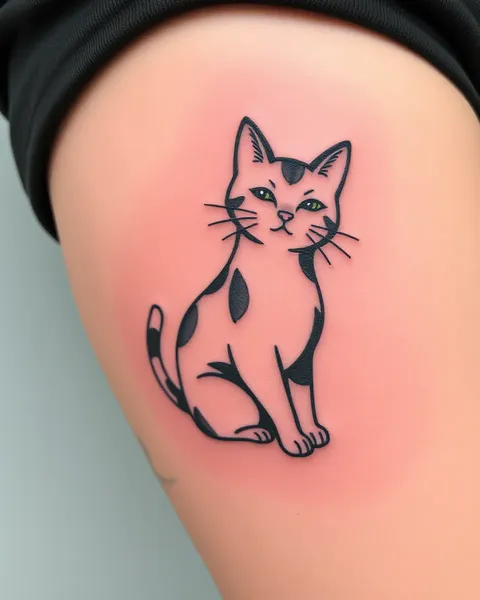 Diseños de Tatuaje de Gato Pequeño para Hombres y Mujeres por Igual