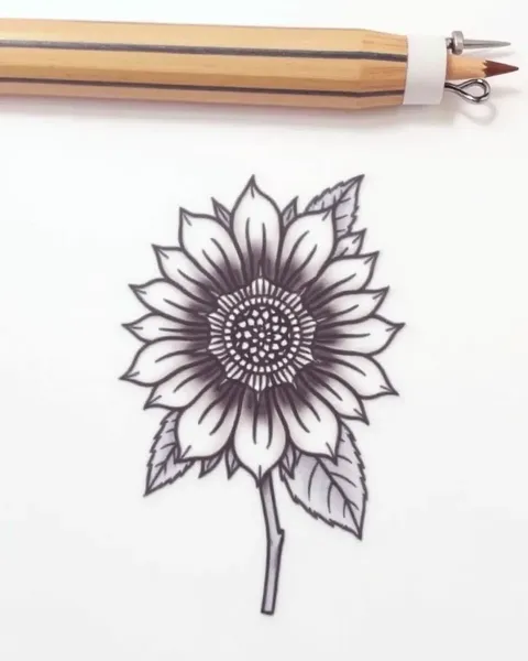 Diseños de Tatuaje de Sol de Flor Colorida para Amantes del Arte