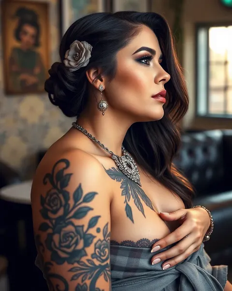 Diseños de Tatuajes de Damas Encantadoras