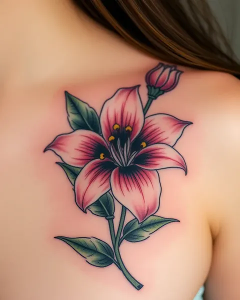 Diseños de Tatuajes de Flor Lily Inspiración