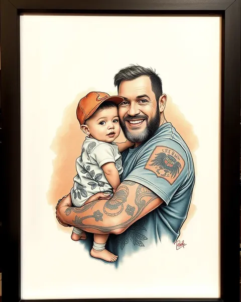 Diseños de Tatuajes de Padre e Hijo para el Amor Paternal