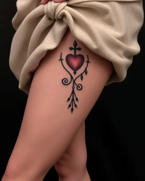 Diseños de Tatuajes en la Pata Superior para el Estilo Personal de las Mujeres