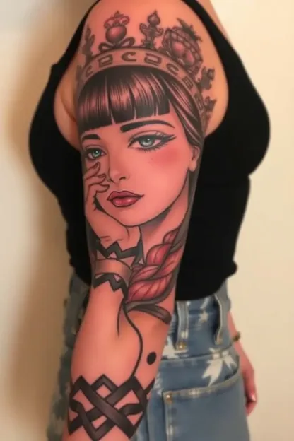 Diseños de manga tatuaje para inspiración de chicas