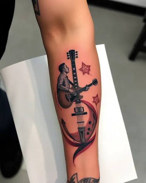 Diseños de tatuaje con temas musicales para hombres y significados simbólicos