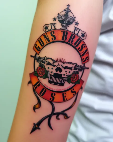 Diseños de tatuaje de Guns N' Roses para principiantes