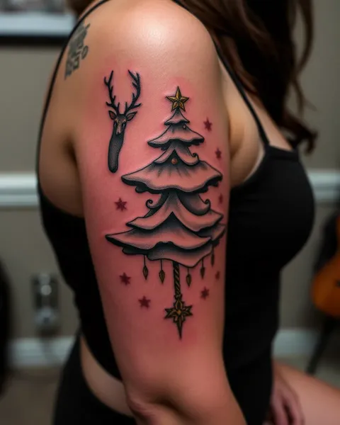 Diseños de tatuaje de Navidad para una tradición festiva