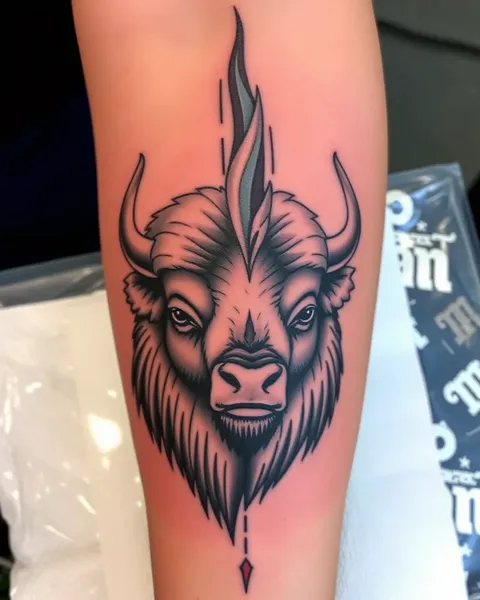 Diseños de tatuaje de bisonte para hombres y mujeres