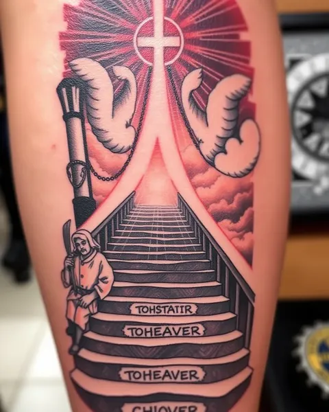 Diseños de tatuaje de escalera al cielo