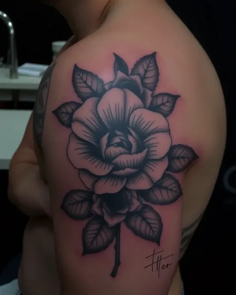 Diseños de tatuaje de flor única para inspiración para hombres