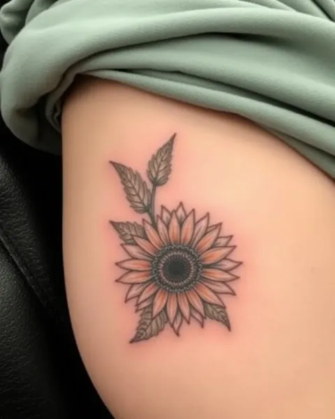 Diseños de tatuaje de girasol para amantes de la naturaleza