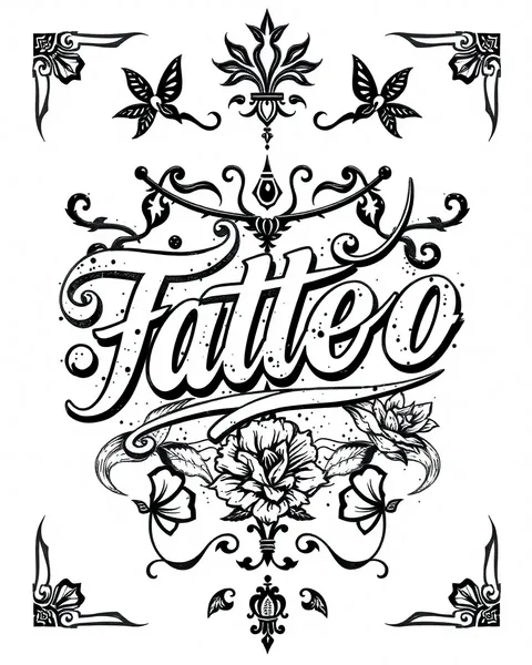 Diseños de tatuaje de letra tradicional para estilo eterno