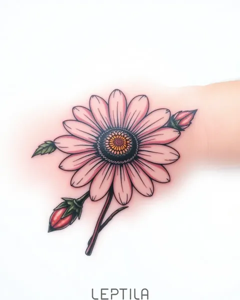 Diseños de tatuaje de margarita para arte inspirado en la naturaleza