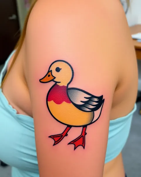 Diseños de tatuaje de pato personalizados