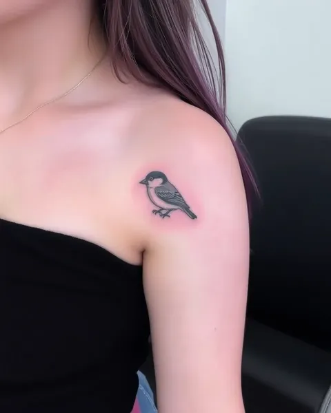 Diseños de tatuaje de pájaro pequeño con colores hermosos