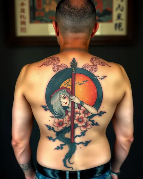 Diseños de tatuaje japonés tradicional para patrimonio cultural