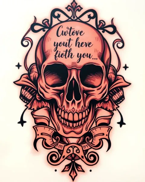 Diseños de tatuajes con citas calaveras: un símbolo de rebeldía