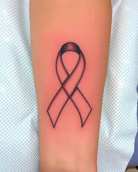 Diseños de tatuajes con lazos de cáncer como forma de expresión