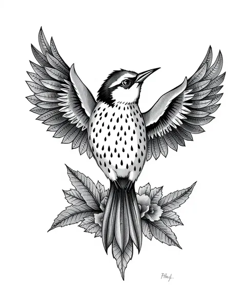 Diseños de tatuajes de aves: Inspiración de arte corporal estético