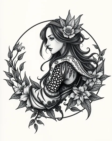 Diseños de tatuajes de mujer hermosa para inspiración