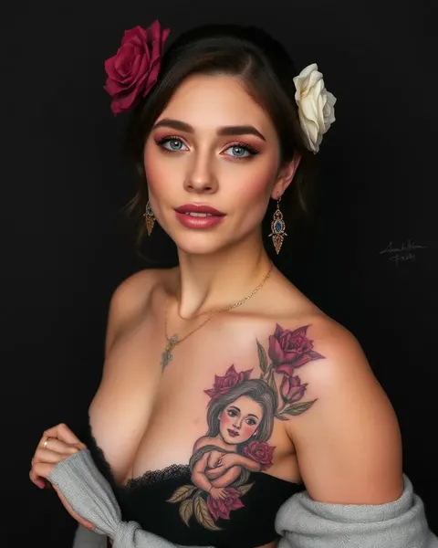 Diseños de tatuajes de mujeres exóticas para inspiración cultural