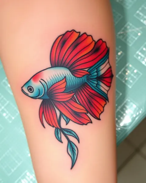 Diseños de tatuajes de peces betta para principiantes y expertos