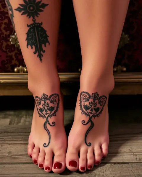 Diseños de tatuajes de pie femenino para expresión única