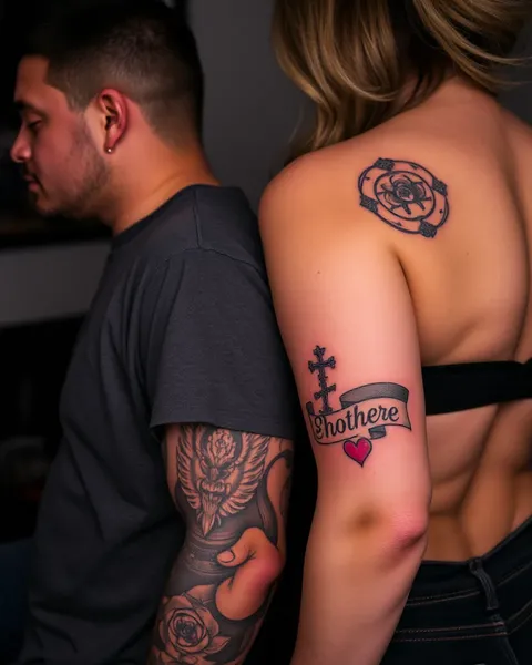 Diseños de tatuajes hermano y hermana para amor de hermanos