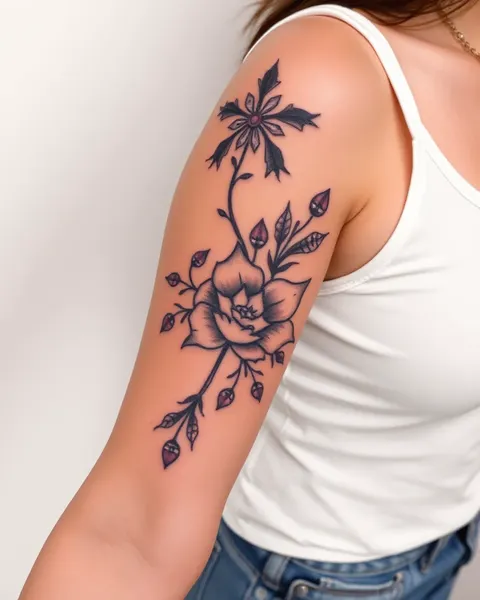 Diseños de tatuajes únicos para brazos de mujeres