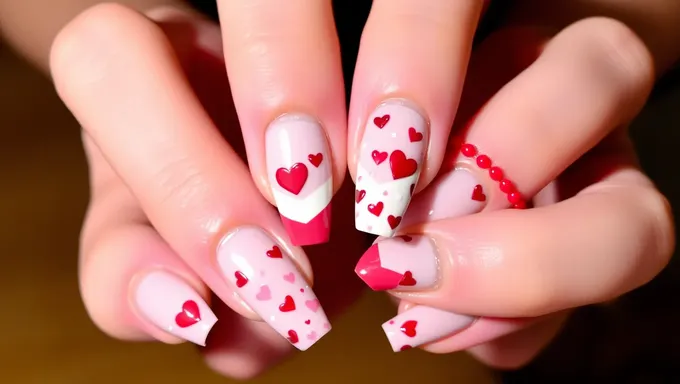 Diseños de uñas románticos para el Día de San Valentín 2025