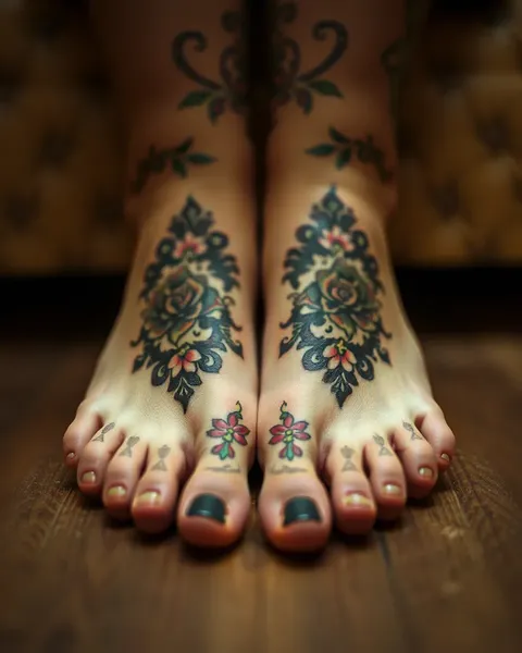 Diseños para tatuajes en los pies: un mundo de opciones