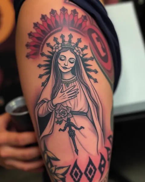 Diseños y Ideas de Tatuaje de Santa Muerte para Ti